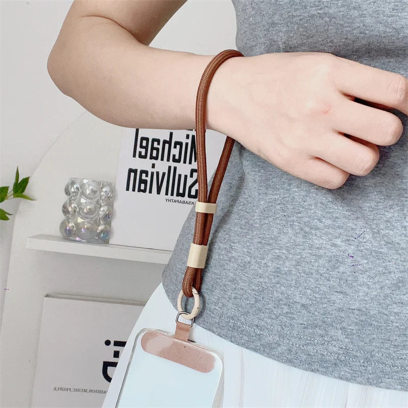 Universal Adjustable Short Lanyard Colorful Hand Wrist Strap Rope for Mobile Phone Cell Phone Case Accessories