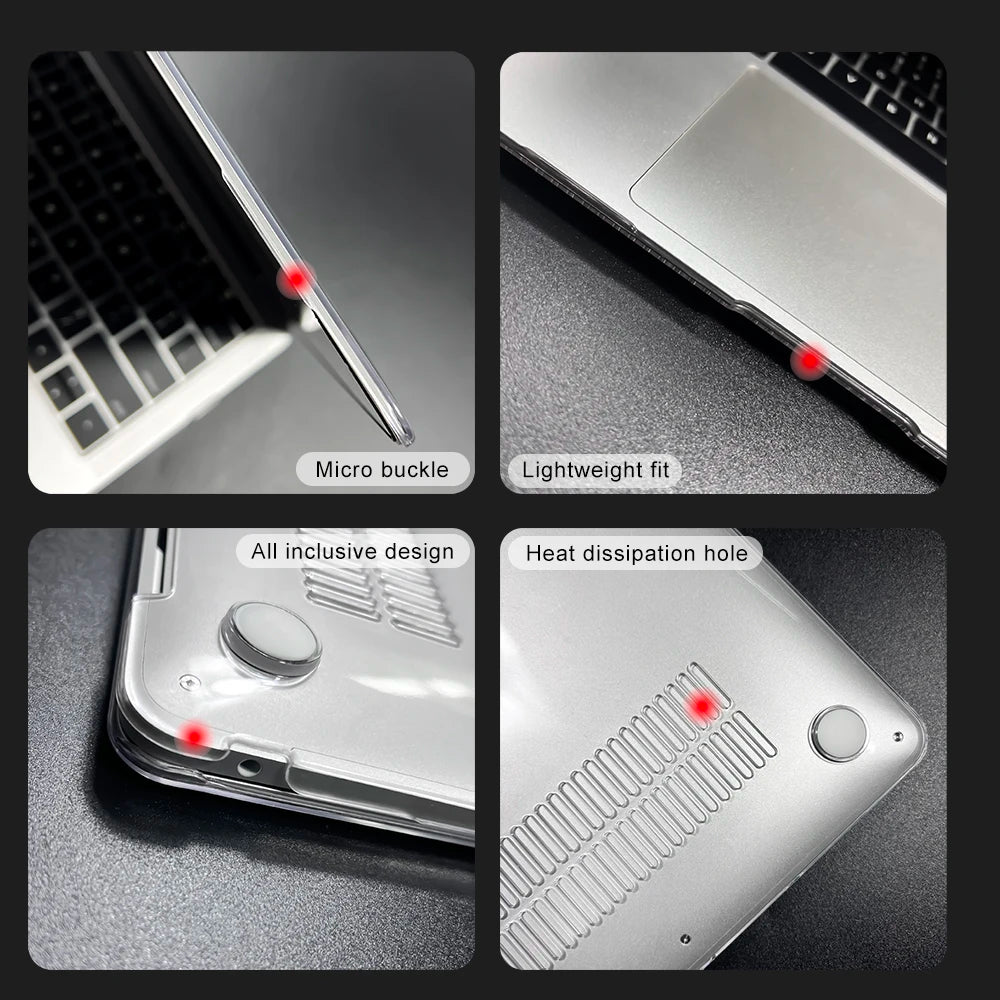 Laptop Case for Macbook Air 13 A2337 2020 A2338 M1 Chip Pro 13 2022 M2 Air 13.6 M2 for Macbook Pro 14 case M5 M4 2025 M3 Pro 16