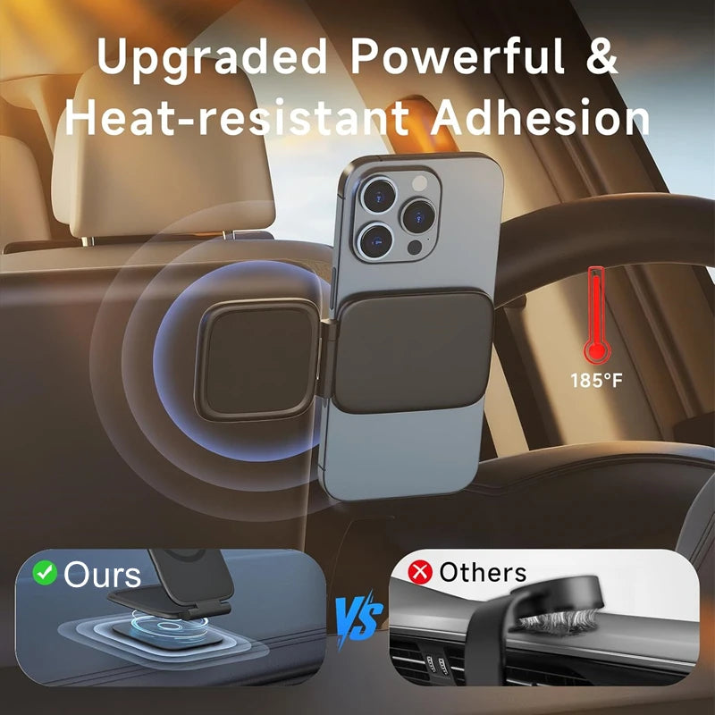 2026 Magnetic Phone Holder for MagSafe Car Mount with Dual Side Strong Magnets Ultrathin Adjustable Cell Phone Holder Universal