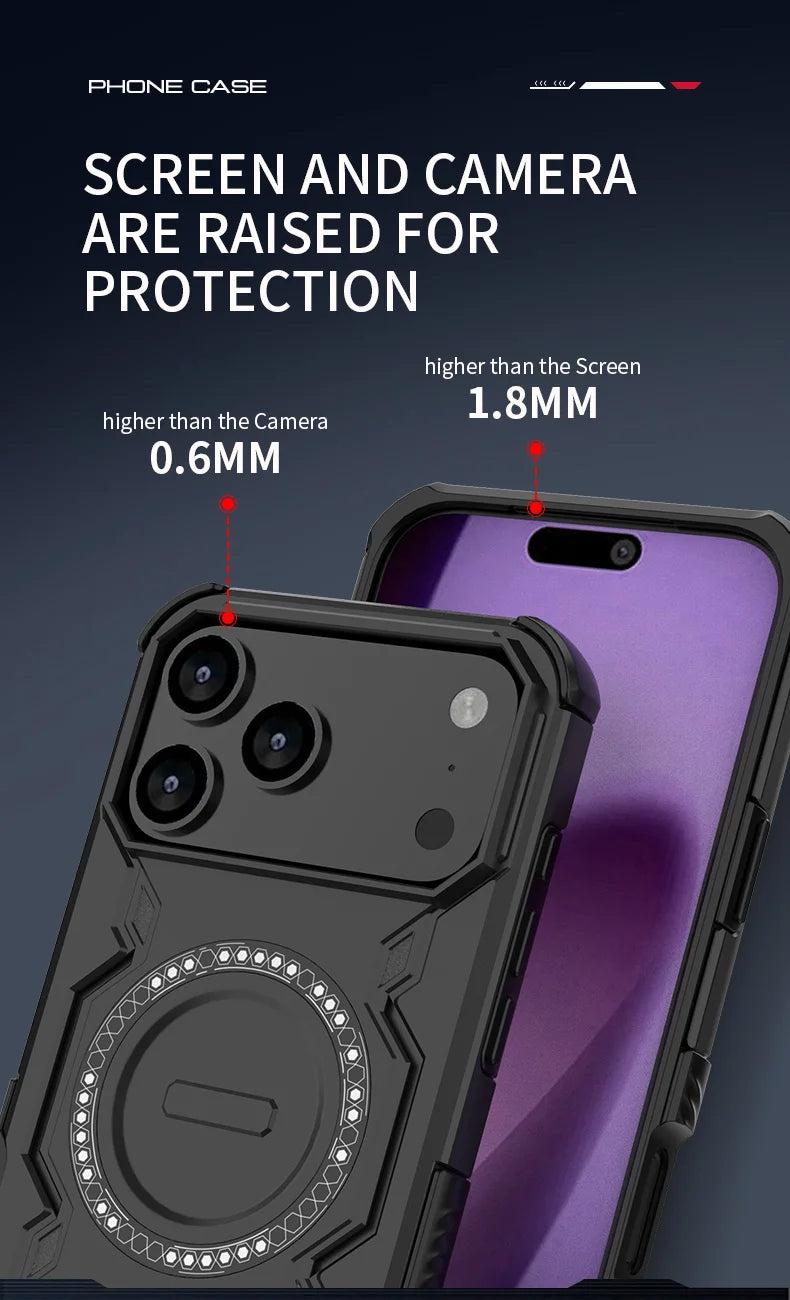 Hard Magnetic Case for Iphone 17 Pro Max Air 16e 16 15 Plus 17 Pro Max Iphone17 Iphone16 Accessories Shockproof Cases