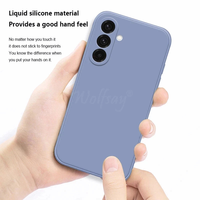For Samsung Galaxy S26 Case Liquid Silicone Plain Rubber Funda Samsung Galaxy S26 Case Phone Protector Cover S26 Ultra Edge Case