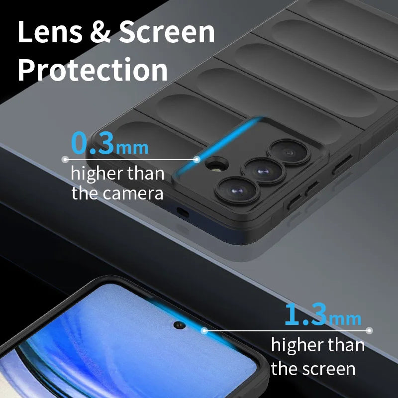 Soft Cell Phone Funda Case for Samsung Galaxy S26 Ultra S25 FE S23 S24 Plus S22 A17 A56 A36 A16 A55 A35 A15 Back Cover