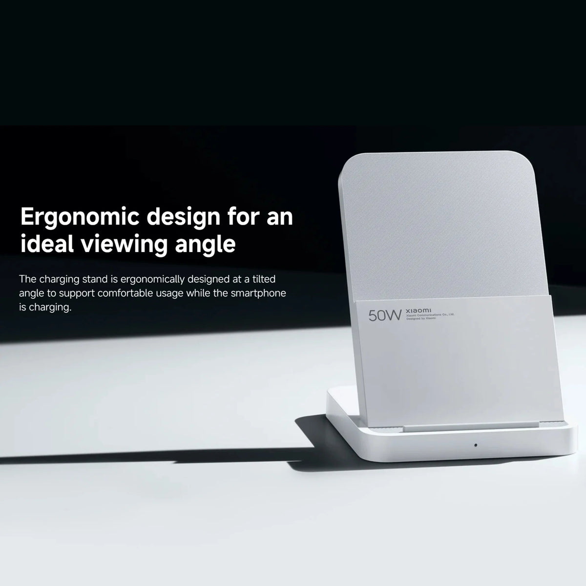 Xiaomi 50W Wireless Charging Stand Pro High-efficiency Fast Charging Highly Compatible Quiet Heat Dissipation Safe and Reliable
