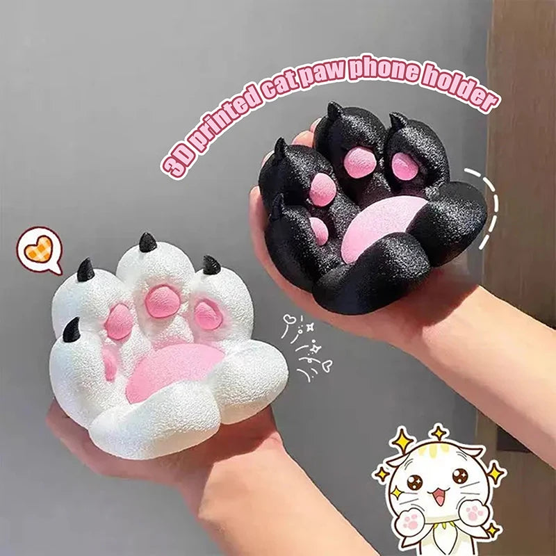 2026 Creative Cat Claw Decoration Cute Cartoon Desktop Small Ornaments Mobile Phone Holder 3D Printing Crafts