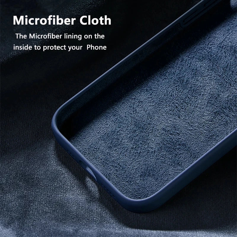 Original Silicone Cases For iPhone 17 16 15 12 14 13 Pro Max 15 16 Plus logo Case For Apple iPhone 11 14 15 16 17 Pro Cover