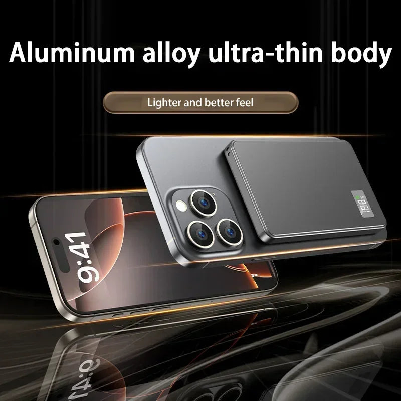 500000mAh Wireless Magnetic Power Bank Fast Charging Portable PD22.5W External Battery for Magsafe for iPhone17 Samsung Xiaomi