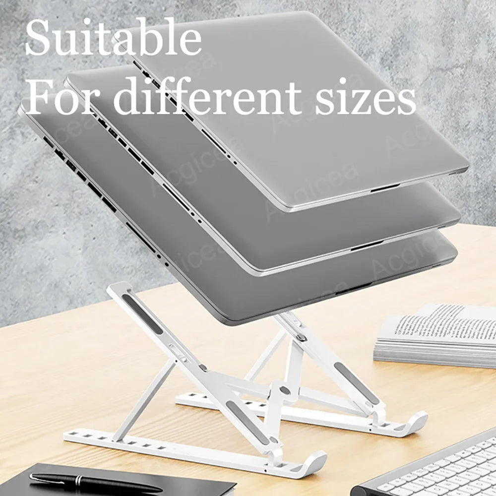 Foldable Laptop Stand 7 Levels ABS Portable Tablet Computer Bracket Universal Pad PC Holder for Macbook Apple Air Pro Lenovo