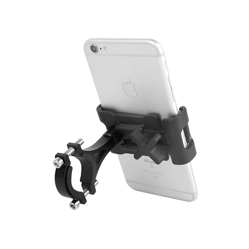 offer Metal Aluminum Alloy Mobile Phone Holder MTB Mountain Bike Phone Stand Shock-proof Fixed Navigation Bracket Cycling Accessories