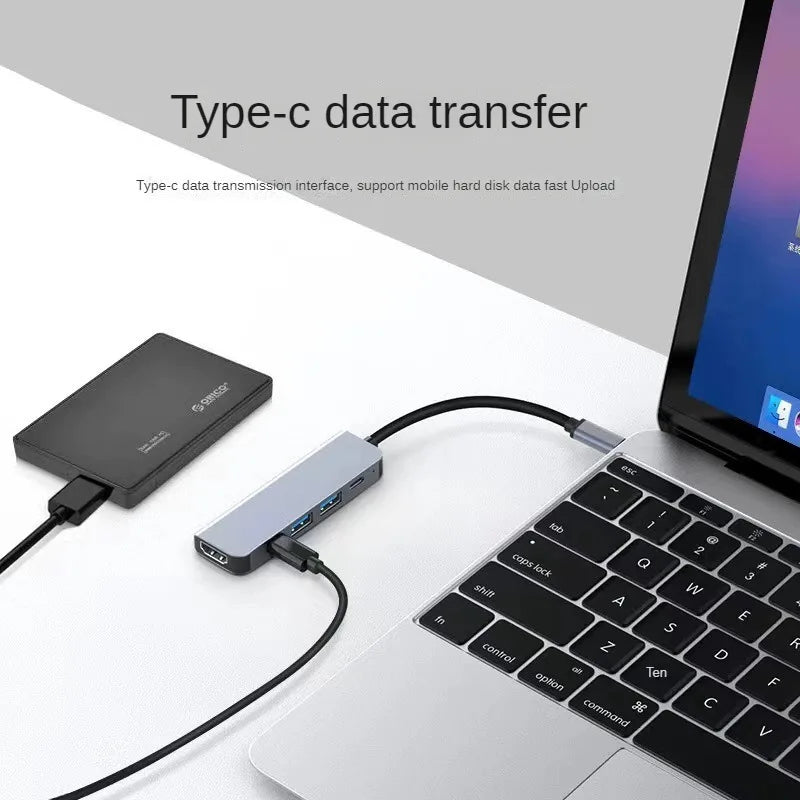 USB C Hub to 4K HDMI-Compatible USB 3.0 2.0 Type C PD Charging Dock for MacBook iPad Samsung S10 Dex TV Mouse Keyboard U Disk