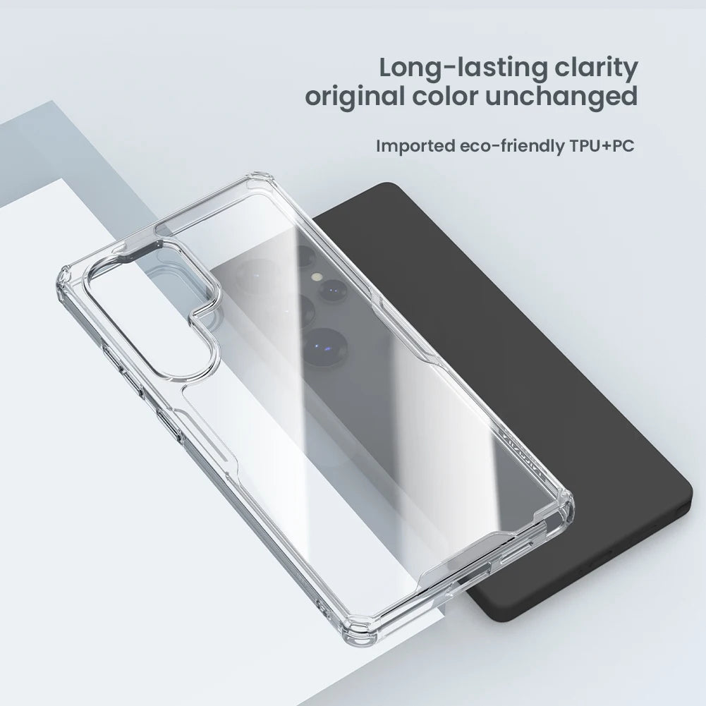 Nillkin for Samsung Galaxy S26 Ultra S26 Plus S25 Ultra S24 Ultra S23 Ultra TPU + PC Silicone Soft Transparent Phone Case