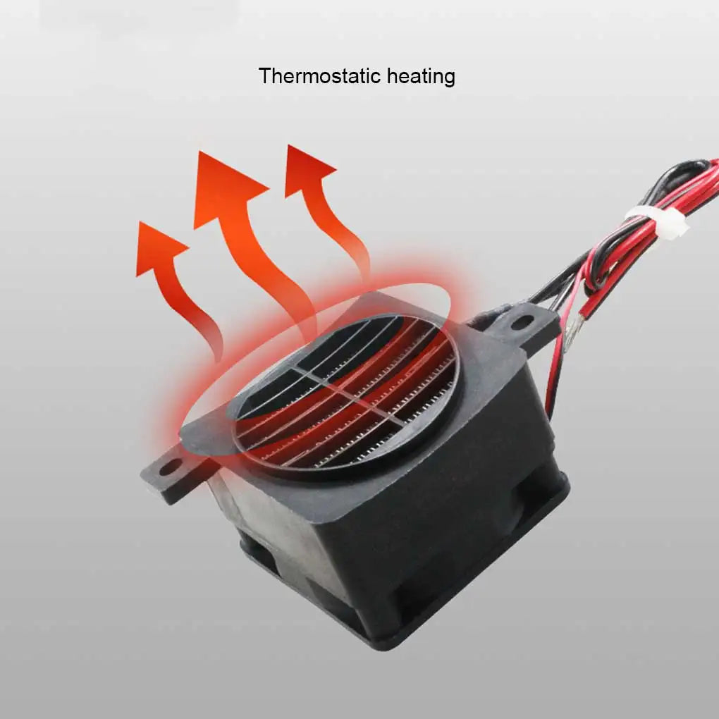 PTC Heater with Fan Professional Lightweight Durable Air Heater Replacement Parts Heating Element 24V 400W 24V 400W
