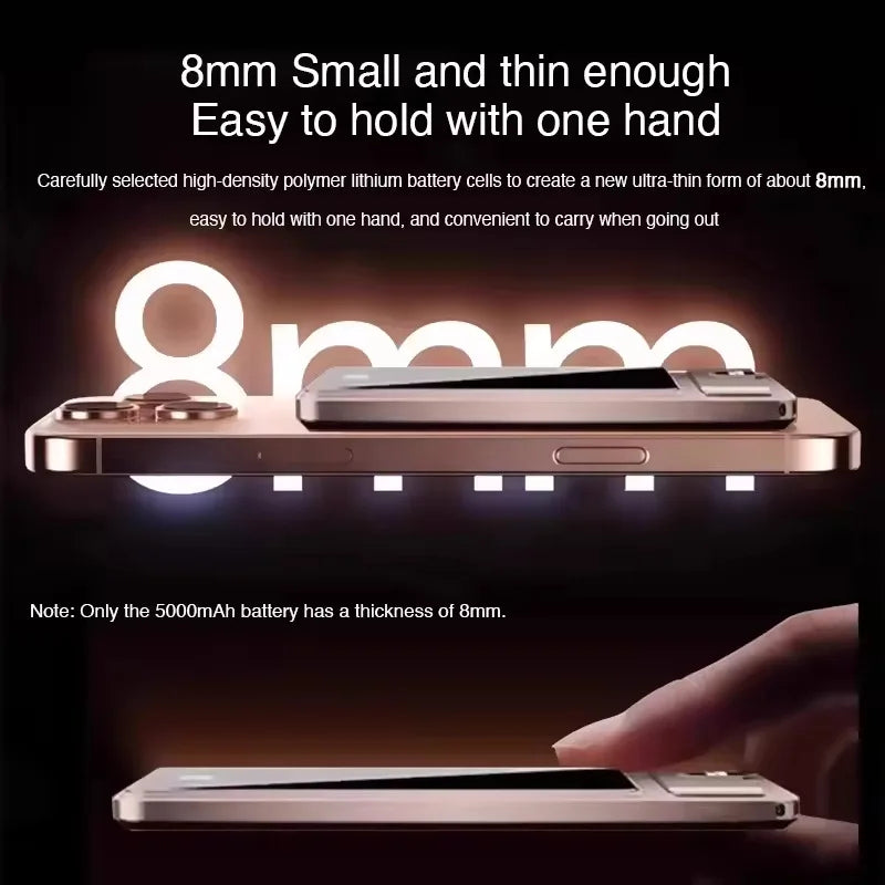 Wireless Magnetic Power Bank For Magsafe Qi2 Super Fast Charging External Battery for Apple Watch iPhone Portable Charger