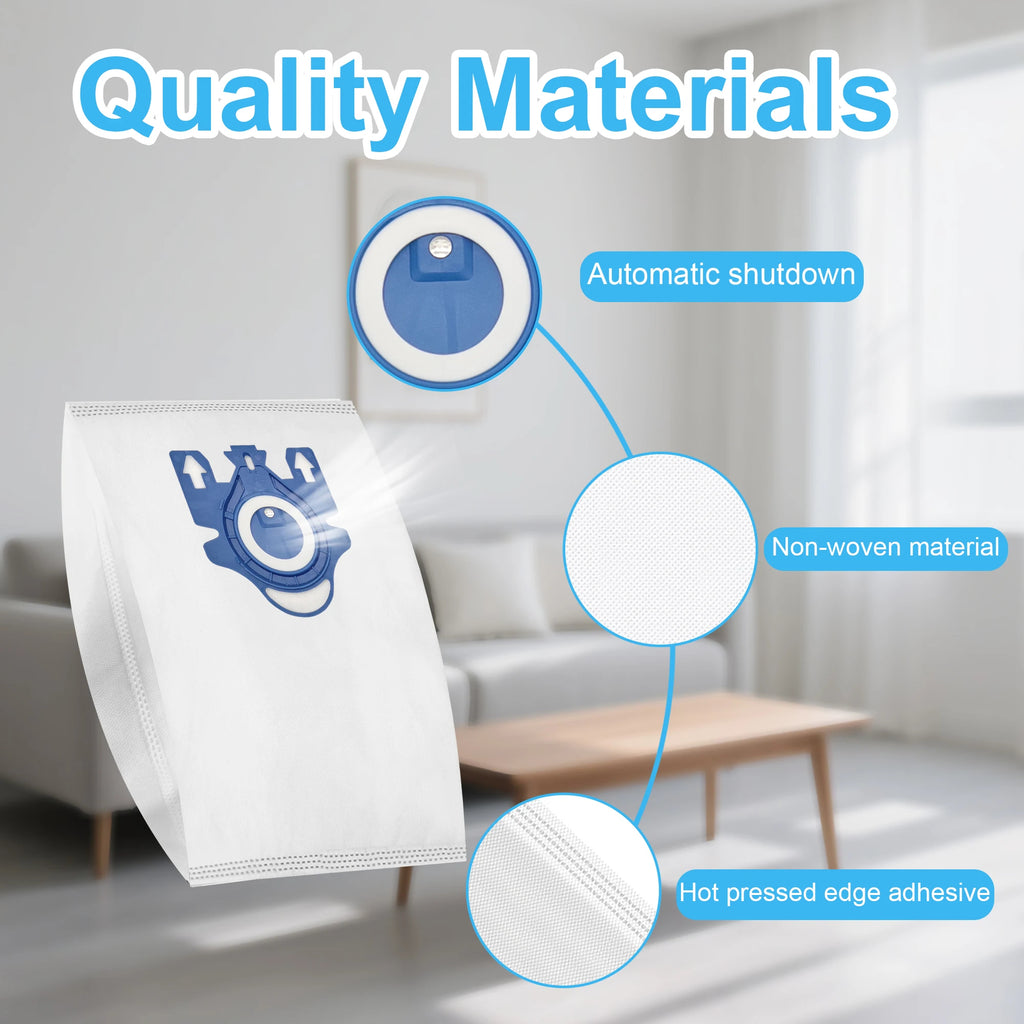 3D Dust Bags For Miele GN Vacuum Bags, Replacement for Miele Classic C1 Complete C1, C2, C3, S400i S600 S2 S5 S8 Series