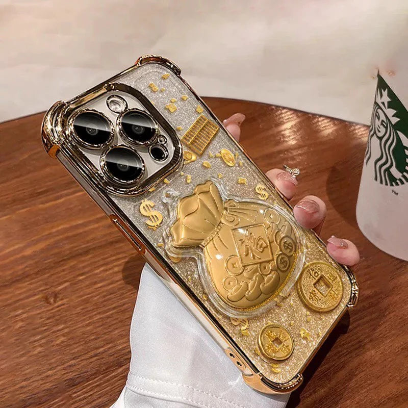 2026 New Year 3D Lucky Bag Phone Case For Samsung Galaxy S22 S21 S20 Plus Ultra FE A57 A37 A05 A06 A05S A54 A24 A23 A52 Cover