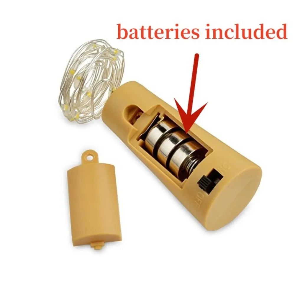 3/5/10/20pcs Battery Powered Cork Bottle Light 2m 20LED Light Bar Light Birthday Party Wine Bottle Stopper Light With Battery