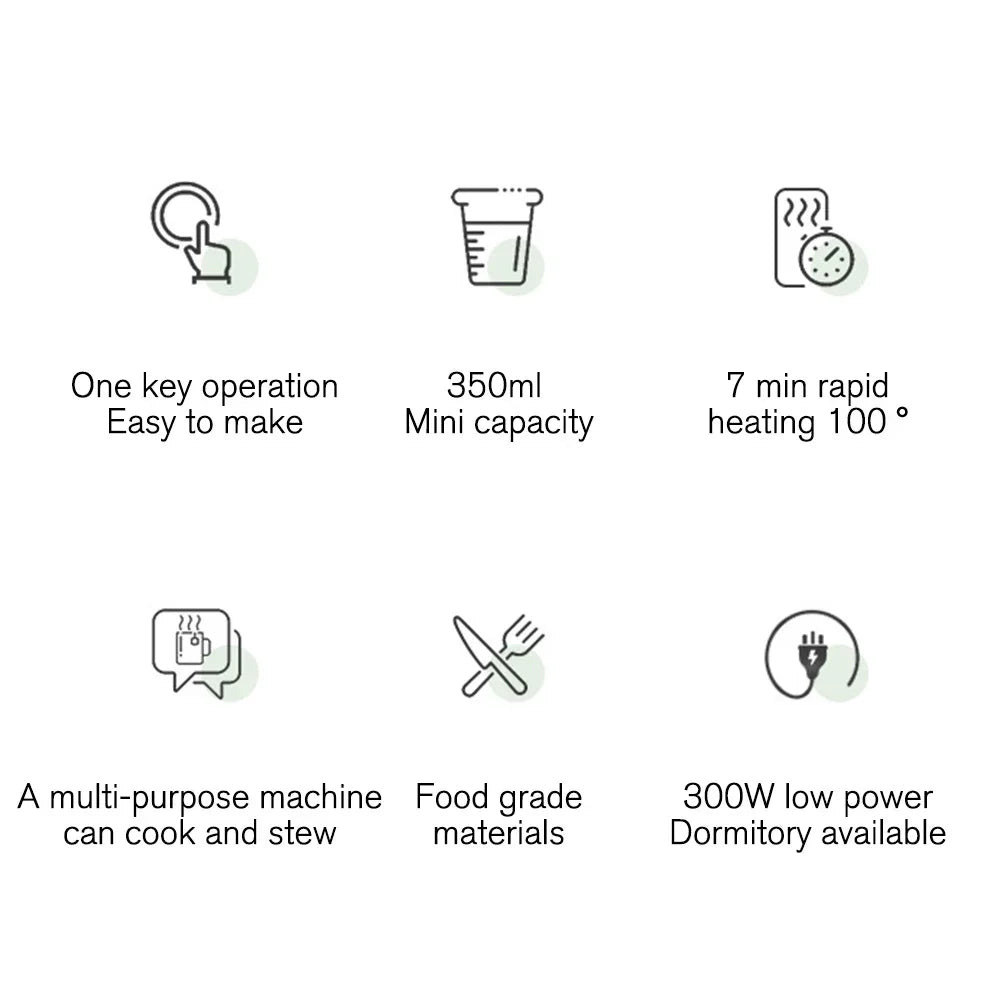 350ML 5 IN 1 Electric Coffee Maker Milk Tea Coffee Machine Milk Frother 110V 220V Automatic Kitchen Blender Home DIY Cafeteira