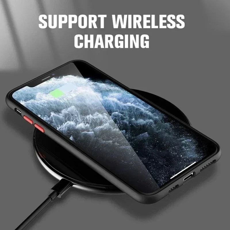 2026 NEW Hard Matte Case For iPhone 17 16 15 14 13 12 Pro Max Plus Phone Magsafe Magnetic ireless Charge Cover funda Capa