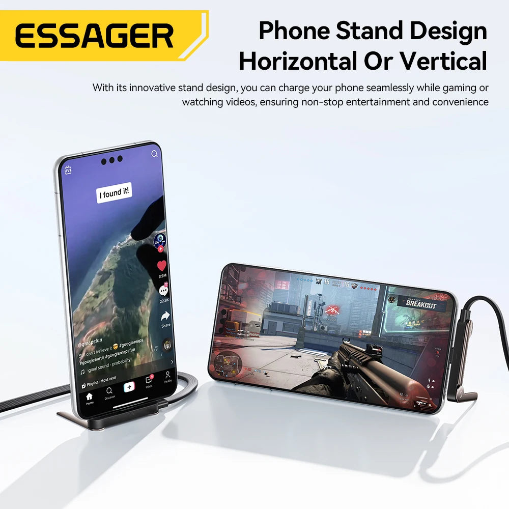 Essager 100W Elbowed USB Type-C Cable 100W For iPhone 17 16Pro Max Type C Cable for Macbook pro Fast Charge Wire for Huawei ipad