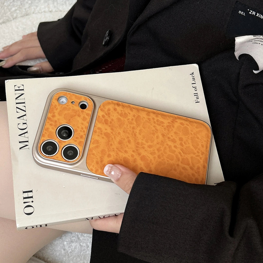 Leopard Print Leather Mobile Phone Cases For iPhone 17 16 15 14 13 Pro Max Protective Shockproof Hard Cover Shell Shields