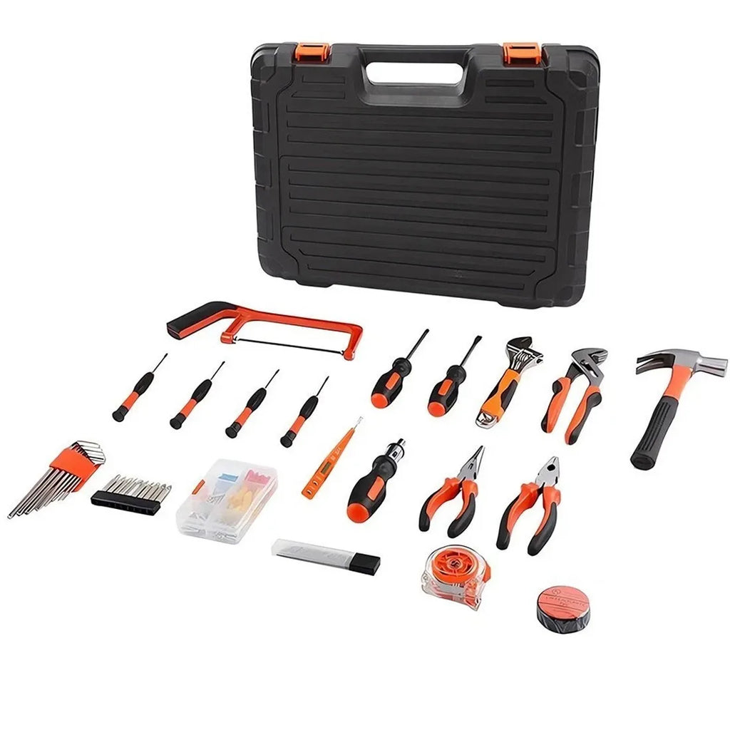 105Pcs General Household Hand Tool Kit with Toolbox Storage Case for Home Repair