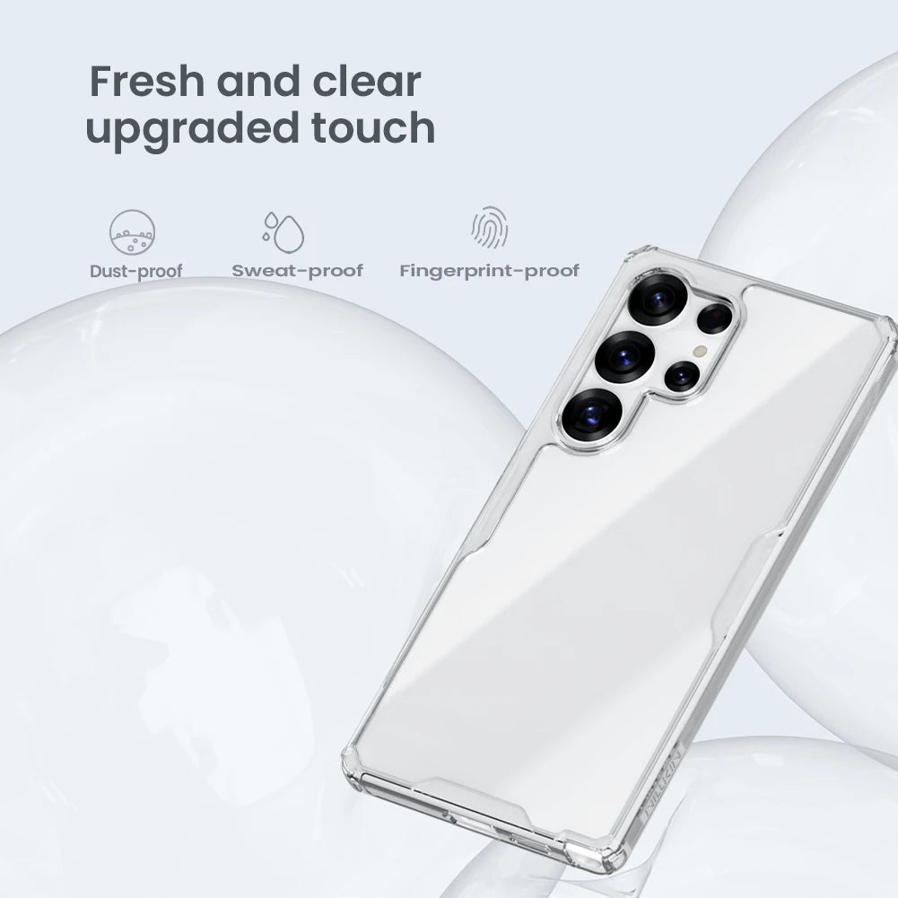 Nillkin for Samsung Galaxy S26 Ultra S26 Plus S25 Ultra S24 Ultra S23 Ultra TPU + PC Silicone Soft Transparent Phone Case