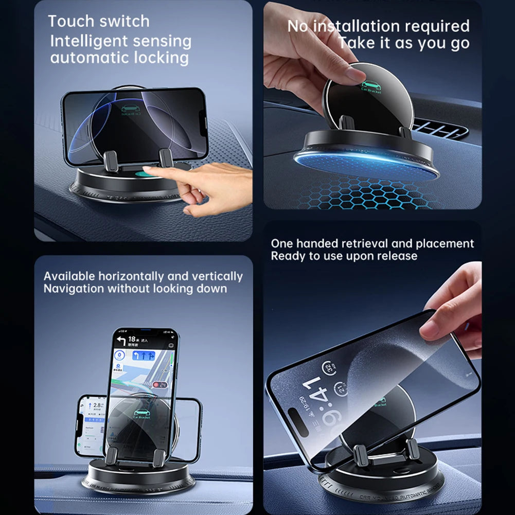 Universal Dashboard Phone Stand 360 Degree Rotation Phone Bracket Mobile Phone Holder for Car Dashboard