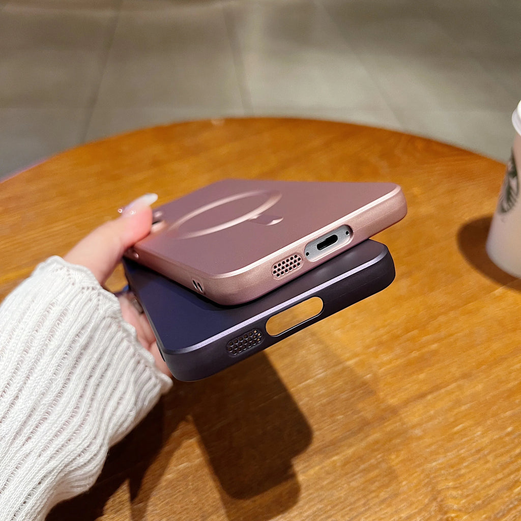Matte Lens Protect Case For Magsafe Samsung Galaxy S24 S23 S22 S21 A05 A06 A16 A26 A36 A56 A15 A25 A35 A55 A14 A24 A34 A54 Cover