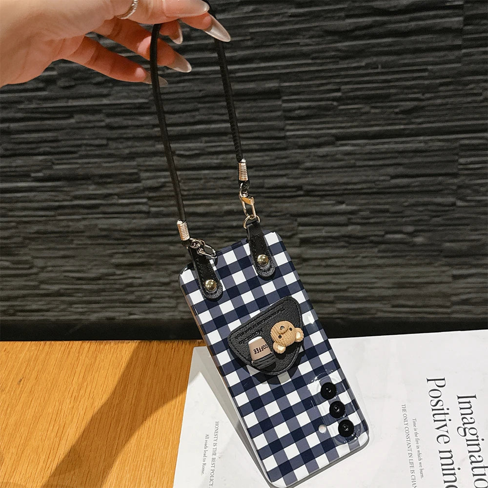 Shockproof Phone Case with Lanyard 4 Corner Protection Custom Print Cover for Galaxy S25 S25Ultra S24 S23 S24 Ultra Case