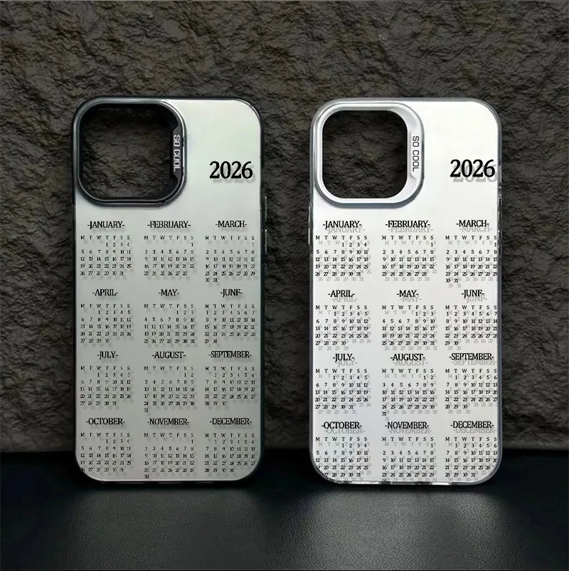 Phone Case New 2026 Calendar Pattern For Samsung Galaxy A16 A26 A34 A35 A36 A55 A56 A54 S25 FE S24 Ultra S23 Plus S22 S21 Cover