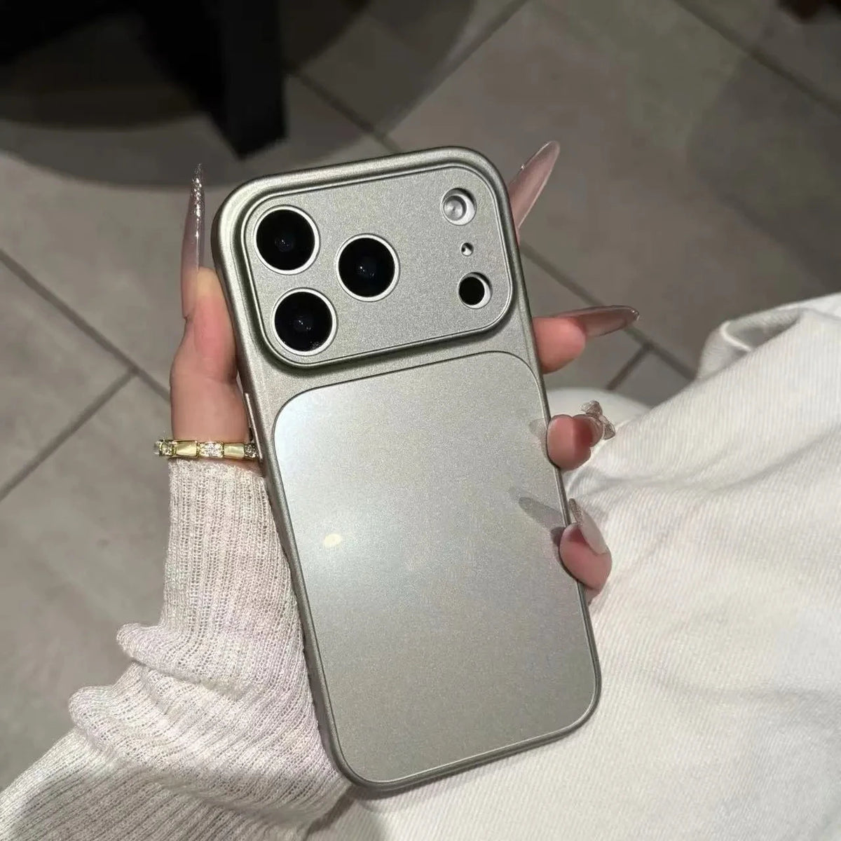 Original AG Nano Frosted Matte Luxury Phone Case For iPhone 17 14 13 16 15Pro Max Shockproof Cover With Camera Button Protectionv
