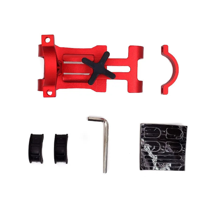 offer Metal Aluminum Alloy Mobile Phone Holder MTB Mountain Bike Phone Stand Shock-proof Fixed Navigation Bracket Cycling Accessories