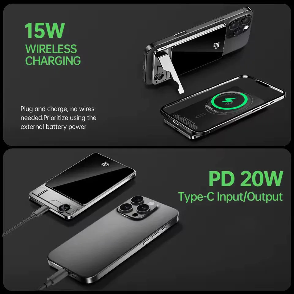 Wireless Magnetic Power Bank For Magsafe Qi2 Super Fast Charging External Battery for Apple Watch iPhone Portable Charger