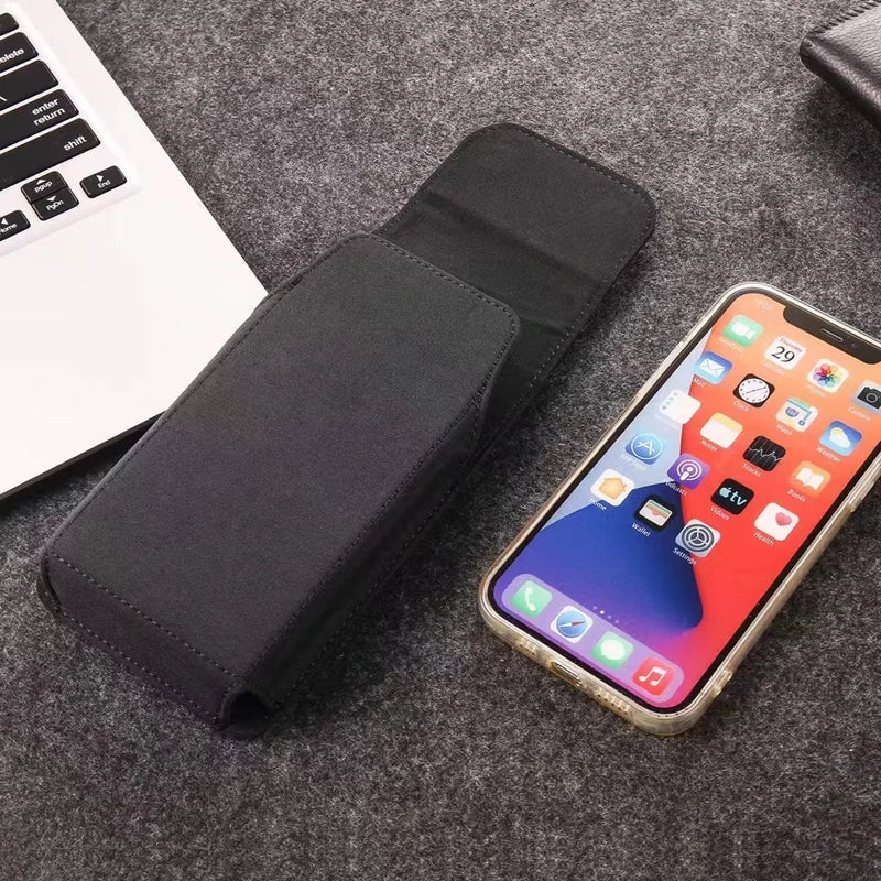 For Samsung S25 S24 S23 S22 S21Plus S24 Ultra S24 FE Smart phone Case Belt Clip Holster Nylon Cloth Bag Flip Cover Phone Pouch