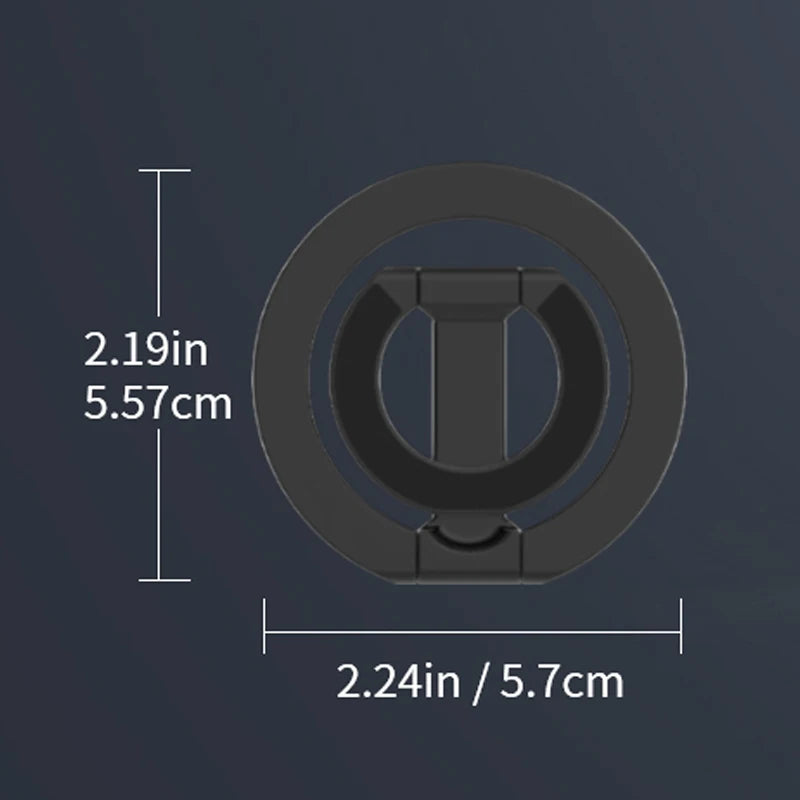 2026 New Mobile Phone Finger Ring Holder for Magsafe Strong Magnet Double-sided Magnetic Stand for iPhone 17 16 15 14 13 Samsung