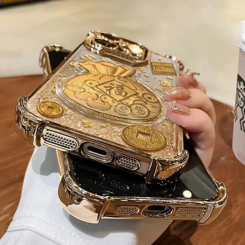 2026 New Year 3D Lucky Bag Phone Case For Samsung Galaxy S22 S21 S20 Plus Ultra FE A57 A37 A05 A06 A05S A54 A24 A23 A52 Cover