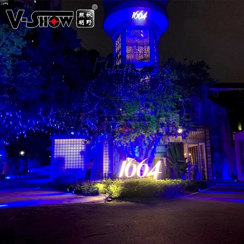 V-show 4pcs With Bag Battery Wireless DMX Wifi Remote Led Wedding Uplight 6x18w RGBWAUV 6in1 LED Par DJ Sound Party lights