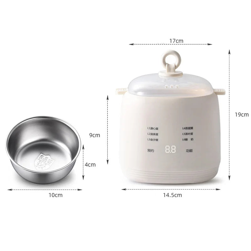 2025 Upgraded Multifunctional Egg Steamer Smart Breakfast Machine with Automatic Power Off and Portable Steamer for Home Use