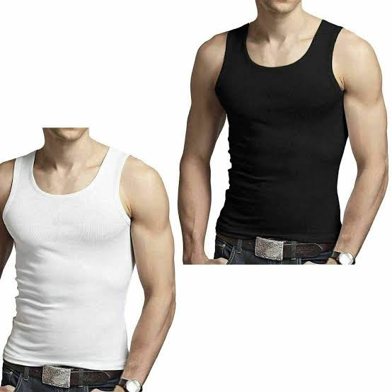 Men vest Cotton Tank Tops 3 Pack & 6 Pack and 12 Pack | Sleeveless Gym Vest for Workout, Summer, Casual Wear | Soft & Breathable | Sizes S-2XL Menswear White Clothes Long