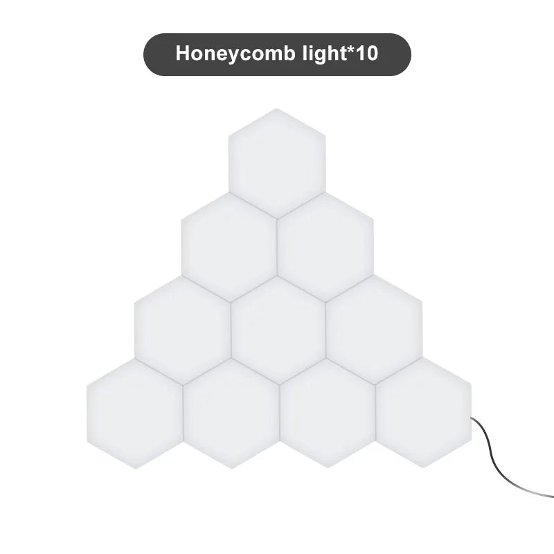 Quantum lamp LED Panel Light Magnetic Hexagons Modular Touch Sensitive sensor Creative LED Wall Panel Lights for DIY Decoration
