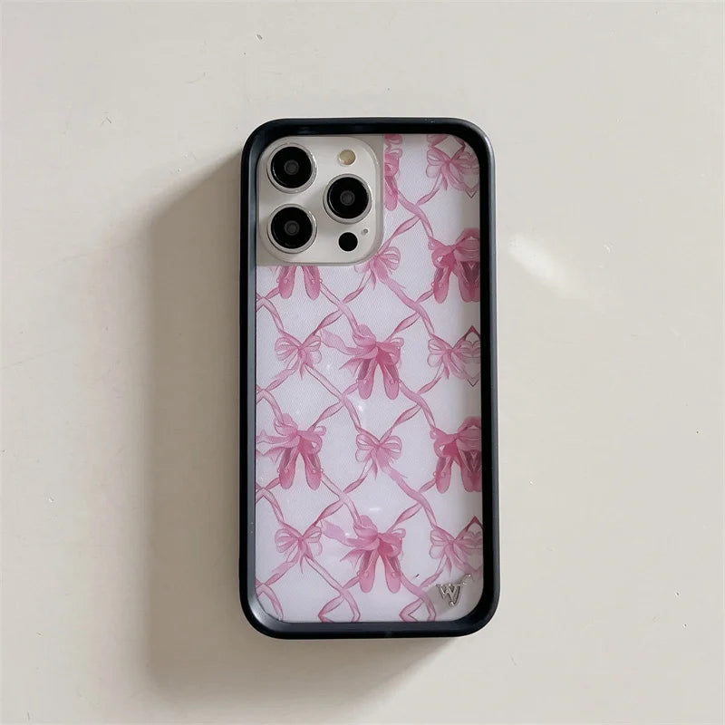 Wildflower 3D Girls Grassland rabbit Phone Case for iPhone 16 15 14 13 12 17 Pro Max Plus Air 17pro WF Pointe ballet shoes Cover