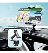 Phone Mount for Car Dashboard, 360 Degree Rotation Universal Cell Phone Holder for Car Clip Mount Stand Suitable for phones