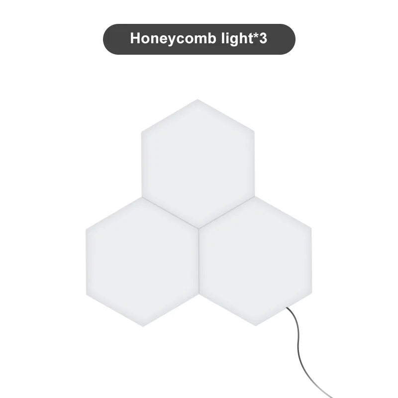 Quantum lamp LED Panel Light Magnetic Hexagons Modular Touch Sensitive sensor Creative LED Wall Panel Lights for DIY Decoration