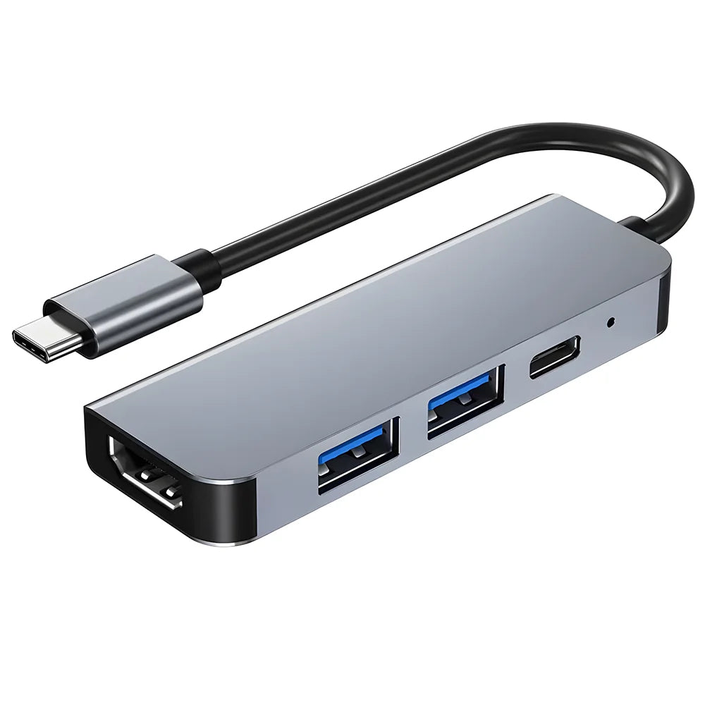 8 In 2 USB Hub USB C Docking Station Type-C Adapter To 4K60Hz HDMI USB 3.0 5Gbps RJ45 1000Mbps Splitter With SD/TF For Laptop