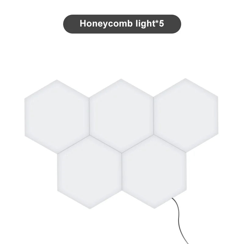 Quantum lamp LED Panel Light Magnetic Hexagons Modular Touch Sensitive sensor Creative LED Wall Panel Lights for DIY Decoration