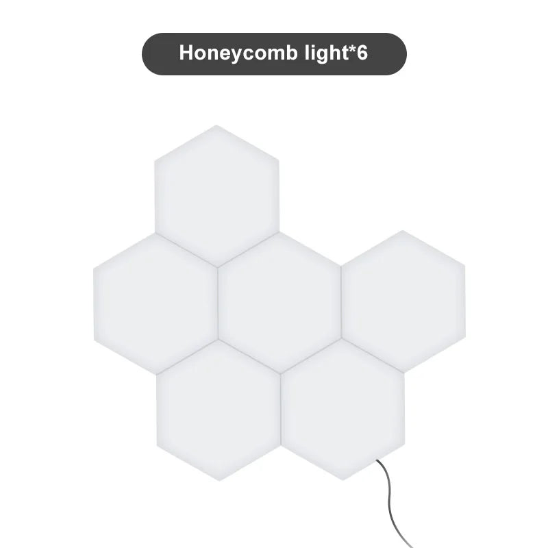 Quantum lamp LED Panel Light Magnetic Hexagons Modular Touch Sensitive sensor Creative LED Wall Panel Lights for DIY Decoration