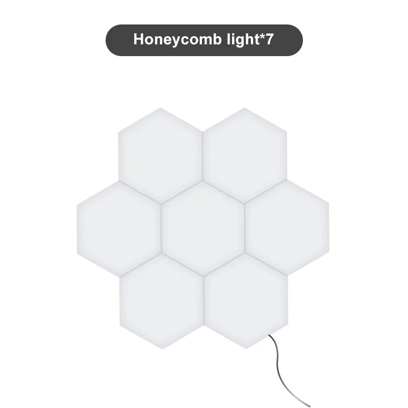 Quantum lamp LED Panel Light Magnetic Hexagons Modular Touch Sensitive sensor Creative LED Wall Panel Lights for DIY Decoration
