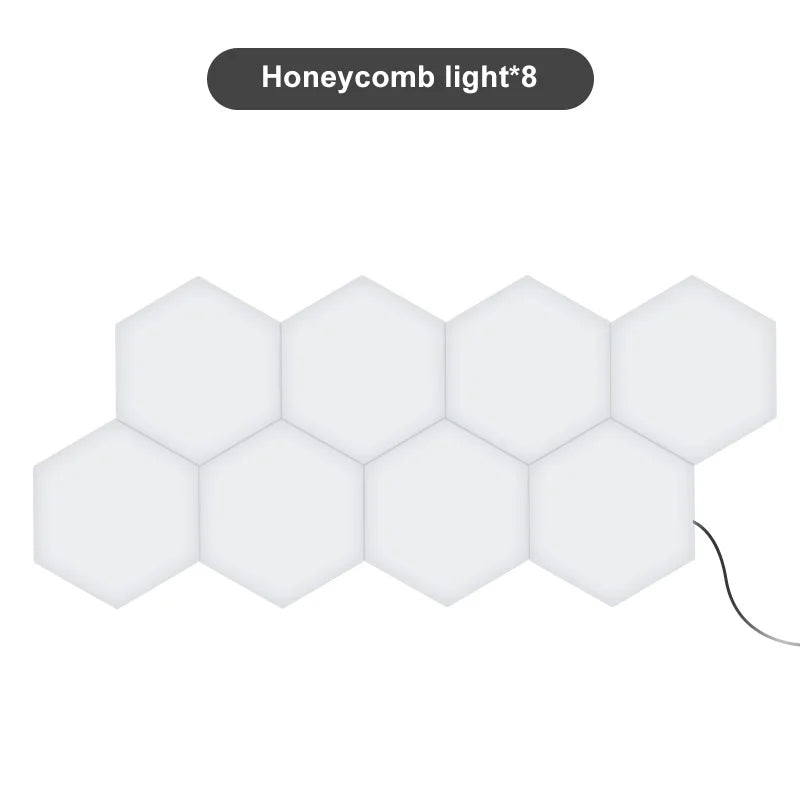 Quantum lamp LED Panel Light Magnetic Hexagons Modular Touch Sensitive sensor Creative LED Wall Panel Lights for DIY Decoration