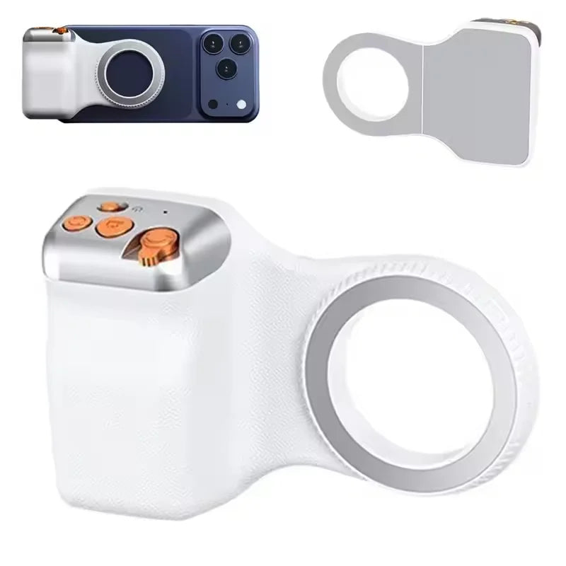 2026 New Magnetic Camera Grip with Remote Shutter Fill Light Remote Control Handle Universal for iPhone Androids Phones
