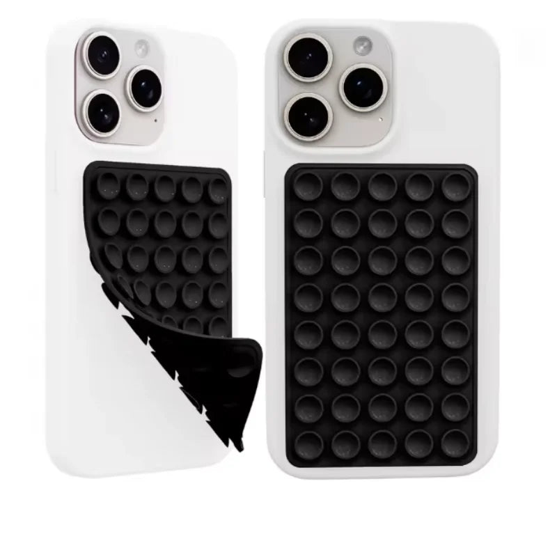 2026 Double Side Silicone Suction Pad For Mobile Phone Fixture Suction Cup Backed Adhesive Silicone Rubber Sucker Pad For Fixing