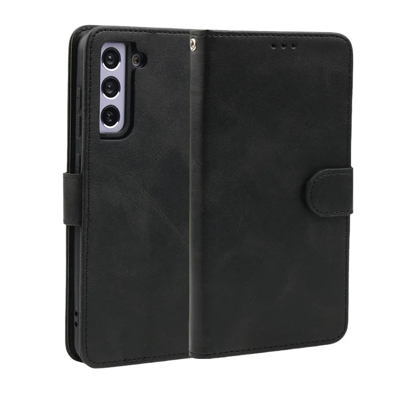 Wallet Card Framework Magnetic Flip Leather Phone Case For Samsung Galaxy A17 A07 A16 A06 A26 A36 A56 S25 S25Plus S25Ultra Edge